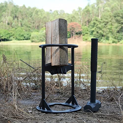 BiggerFire Spaccalegna manuale per legna da ardere con martello da 1,8 kg PC-MH