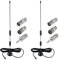 AEDIKO 2pcs DAB FM Antenna Magnetic Base FM Radio Aerial for Indoor Digital DAB Radio Bluetooth Stereo Receiver AV Audio Vedio