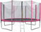 EVRE Trampoline 10ft Pink with Zipped Safety Enclosure Ladder Steel Frame Safety Pad TÜV Rheinland Certified Kids and Adults 305cm