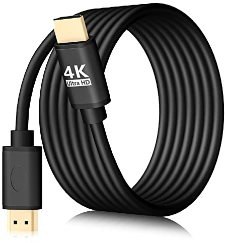 4K HDMI Cable 1.5m High Speed 18Gbps, HDMI 2.0 Kabel Gold-Plated Connector, Unterstützung 4K@60Hz Full HD 3D ARC HDR, für PS4, PS5, Xbox, Blu-ray Player, Monitor, HDTV, Laptop