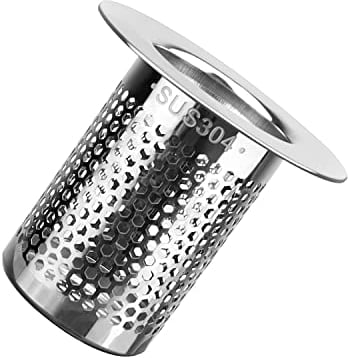 GEBAUM Filtro lavandino Cucina, Filtro Lavello in Acciaio Inox- Filtro per Doccia, può Essere Utilizzato Cucina, Bagno, Scarico a Pavimento del Balcone