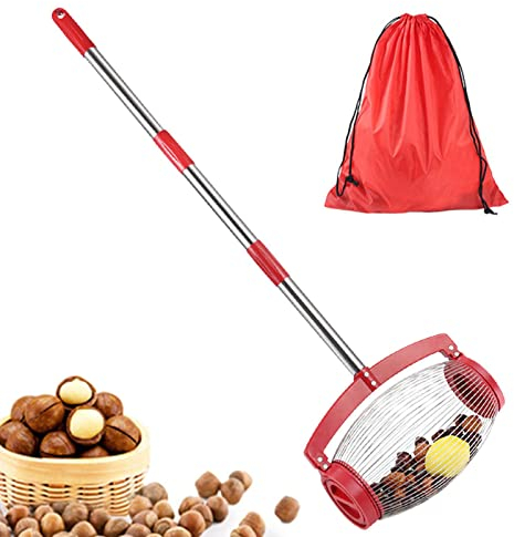 LINGJIONG nueces, recogedor nueces gran, recogedor bolas, recogedor nueces, bellotas, nueces nogal