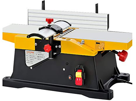 Electric Planer,1800W Professional Bench Planer,Thicknesser Planer, Planer Wooden Carpenter Woodcraft Tool,for Woodworking,Trimming, Wood Planing,15cm Planing Width,3mm Cutting Thickness,12000 RPM
