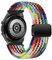 MroTech Compatible con Cinturino Samsung Galaxy Watch 46mm/ 3 45mm/Gear S3 Frontier,Cinturino Compatible con Huawei GT GT2 PRO GT2e GT3 46 mm,Cinturino 22mm Nylon Intrecciato con Magnetica,Colorato