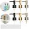 Ltsbaed 6 Stück Seifenspender Pumpkopf, Seifenpumpe Kunststoff, Dosierpumpe für 25mm Gewinde Flasche, Seifenspender Ersatzpumpe Pumpspender Aufsatz für Küche,Badezimmer,Hotels - Gold/Silber/Schwarz