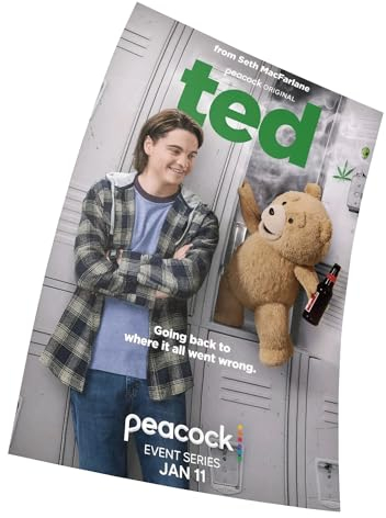 ted 2024 Movie Poster Größe 11 x 17 Dekorative Rahmenloses Kunst Geschenk (28 x 43 cm) Leinwand Poster