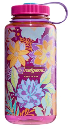 Nalgene Water Bottle 'WH Sustain' – 1 Litre Botanical Florals