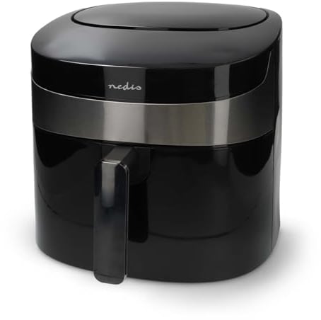 Nedis SmartLife Heißluftfritteuse - Wi-Fi - 7,2 l - Timer: 240 min - Anzahl voreingestellter Programme: 8 - Digital - Android/IOS - Schwarz