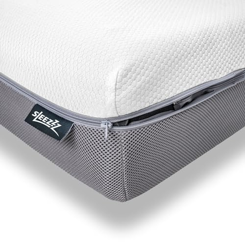 Sleezzz Premium Matratze Viscoschaum, Höhe 20 cm, Härtegrad H2/H3, mit Wendegriffen (140 x 200 cm)