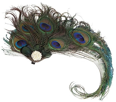 GALPADA Pfauen Haarspange Teehut Fascinator Hut Damen Fascinator 1920 Flapper Zubehör Fascinator Hüte Für Frauen Tea Party Haar Fascinator Für Frauen Tea Party Hut