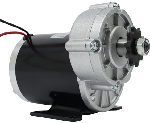 Fliuyr 36V Elektrischer Motor,600W Getriebereduzierung Elektromotor,450 U/min,Gleichstrom, Gebürsteter Motor-Reduzierer,für Fahrräder,Elektrofahrräder,Roller,Landwirtschaftlichen Geräten