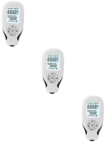 JECOMPRIS 3pcs Automotive Paint Coating Tester Digital Thickness Gauge for Car Paint