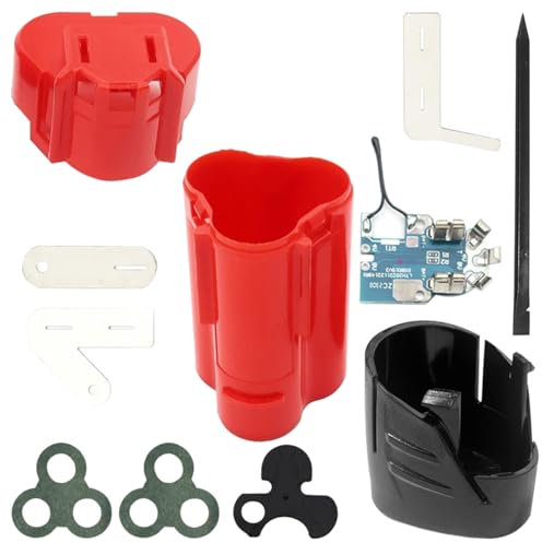 ZHUROUPU M12 3-Cell Battery Case Replacement DIY for Milwaukee M12 12V, PCB Charging Protection Circuit Board, Broken Battery Repair Rebuild Kit for Milwaukee 48-11-2411 (No Battery Included)