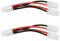 YINETTECH 2 STK. Parallelkabelstecker für RC-Modellautos Kompatibel mit T-Amiya LiPo 14 AWG Länge 13 cm RC-Stecker Männlich/weiblich Zum Laden der Lipo-Batterie von RC-Autos