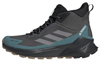 adidas Men's Terrex Trailmaker 2 Mid Gore-TEX Hiking Shoes, Grey Six/Grey Three/Preloved Teal, 10.5 UK