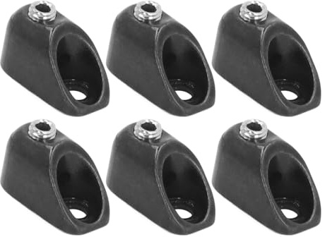 Electric Headless Guitar Locking Nut,Zinc Alloy String Lock Replacement with Mounting Screws for Electric Guitar Bridge Parts (Black)