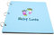 GARVALON -Fotoalbum kinderalbum kinderfotoalbuum babyalbum tagebuch eines babys babytagebuch Fotobuch für Babys Bücher DIY-Fotoalbum Erinnerungs-Scrapbook-Album Holzalbum Karton Blue