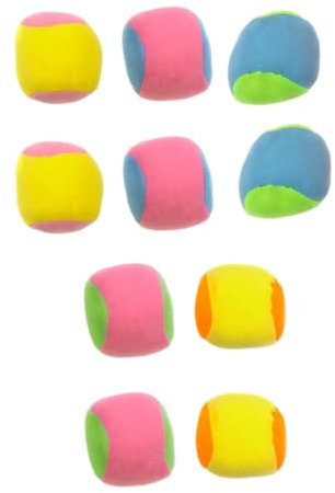 FELTECHELECTR 10stücke Teiliges Selbstklebende Wurf Fangbälle Kreatives Outdoorspielzeug Für Junge Mädchen Sichere Leichte Klettbälle in Zufälligen Farben Für Kinderaktivitäten Und Spielerisches
