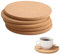 6 Pcs Cork Trivet Set, 19 x 1 CM Thick Cork Mats Set, Durable Cork Place-mats, Round Cork Trivet, Non Slip Cork Coasters, Cork Mats for Coffee, Tea, Kettles, Pots, Pans, and Plants
