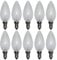 NCC-Licht 10 Stück Kerzenlampe C35 matt E14 40W warmweiß dimmbar 230V
