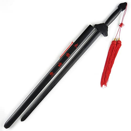 TQVLNMCR Wooden Anime Samurai Sword, Tai Chi With Sheath, Sword Practice, Morning Sword Exercise, Suitable For Various Practice Performances