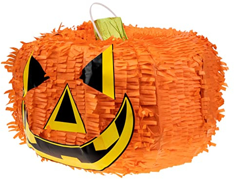 WEKAMOS Halloween-themen-piñata Faltbare Kürbis-piñata Für Junge Mädchen Dekorative Spielzeug Für Halloween-feiern Und Partys Selbst Befüllbar Spaß Für Altersgruppen