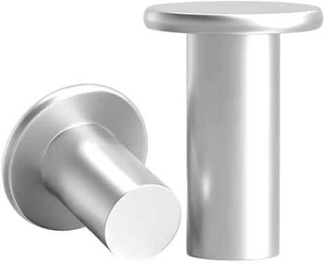 DUANGYMM Remaches sólidos, Remaches sólidos de Aluminio GB109 con Cabeza Plana(M3 (50pcs),12mm)