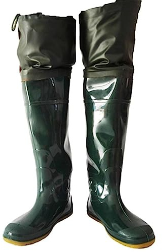 JFGCTYHXY pantaloni e stivali impermeabili. Stivali da pesca, stivali da pesca in PVC lunghi 60 cm, impermeabili e resistenti all'usura, for caccia e pesca(6)