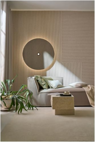 ondeco Akustikpaneel 20x240cm Wandpaneele Filz, B1 Brandschutz, schallabsorbierend, 3D Design Sand 20 x 240cm