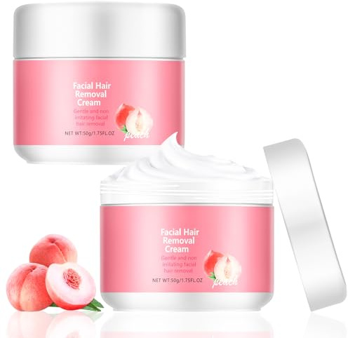VLUVLA 2Pcs Facial Hair Removal Cream for Women