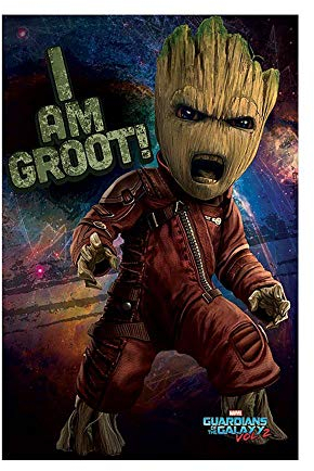 Marvel Comics Die wächter der Galaxy Vol. 2 'Wütend Groot' Maxi Poster,61 x 91.5 cm