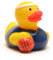 Duckshop I Badeente Basketball I Quietscheente I L: 8 cm I inkl. Quietscheentchen -Schlüsselanhänger im Set I Geschenk für Sportler I Präsent Sammler