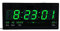 Starlet24 LED Wanduhr mit Datums- und Temperaturanzeige große LED-Anzeige 45x22cm (JH4622) Grün