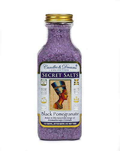 Candles and dreams Hot tub spa/Bath Aromatherapy scents Crystals (Black Pomegranate) Vegan (500g)