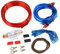sourcing map Universal Car Amplifier Wiring Kit Audio RCA Power Cable Fuse Set