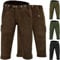 German Wear Jagd Lederhose Kniebundhose Jägerhose Trachtenlederhose Büffelleder, 50/M, Dunkelbraun