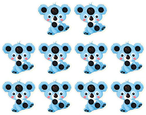 Baby Stirn Thermometer Streifen sofortige Ablesung Thermometer Aufkleber selbstklebend Fieber Kontrolle Thermometer Streifen für Kinder ältere Menschen 10 Stück (Koala)
