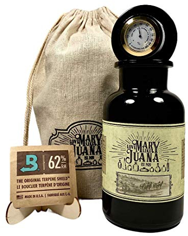 Cannabis Premium Glas zur Aufbewahrung - Love Mary Like Juana
