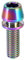 Yosoo Oil Slick Schrauben, Fahrrad Kurbelarm Schraube, Aluminiumlegierungsschrauben Schrauben Fahrradschaftschraube Schrauben Innensechskant M5x16 Kegelkopfschraube für Fahrradschaftteile(Bunt)