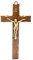 La Balestra - Kruzifix aus Holz - Wandmontage - Christus - Italien (25 x 13 cm)