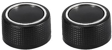 X AUTOHAUX Pair Rear Radio Volume Control Knob 22912547 Black for Car