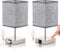 ShuBel Nachttischlampe touch dimmbar 2er set, LED Tischlampe vintage, mit 2 USB Schnellladeanschlüssen & 2 Dimmbare Glühbirne, Energiesparend, Augenschutz für Schlafzimmer, Wohnzimmer, Büro