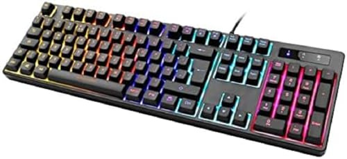 DELTACO Gaming DK310 Mechanisches Gaming Tastatur - Content Red Switches & RGB Beleuchtung - UK Layout - Schwarz
