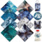 WOWOCUT 8 Stück 12x12 Marble Infusible Transfer Paper Sheets, Vorgedruckte Aquarell-Sublimations-Tintenblätter für Heat Transfer Tassen, T-Shirts, Becher, Ohrringe