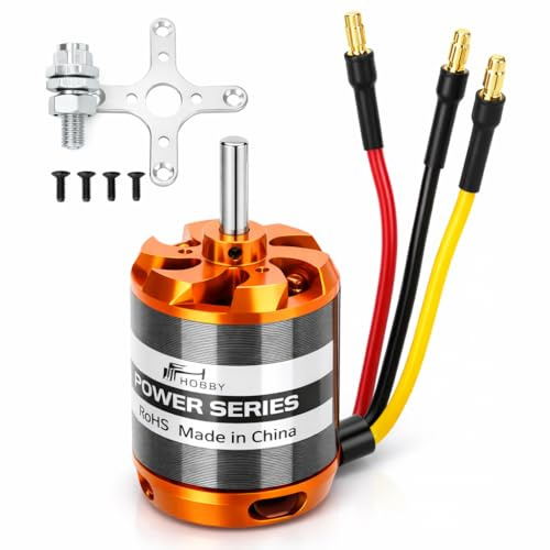 SUNGOOYUE RC D3548 1100KV Brushless Motor, Metall Außenläufer Flugzeugmotor für RC Flugzeug Quadcopter Starrflügel Flugzeug, Inklusive Motorhalterung und Adapter