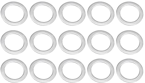 QUARKZMAN 18mm x 26mm x 0.8mm Rondelles Plates x 15 Pièces 304 Acier Inox Rondelle Assortiment Kit pour Vis Boulons
