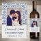 Autocollants de vin d'impression personnalisés avec photo, décor de fête de fiançailles de mariage,etiquette bouteille personnalisable,20 pièces (15,9 x 12.7cm)