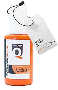 uniQum Autolack Lackstift fürs Auto für Mazda RED Candy U6 Autolack Reparatur 30 ml