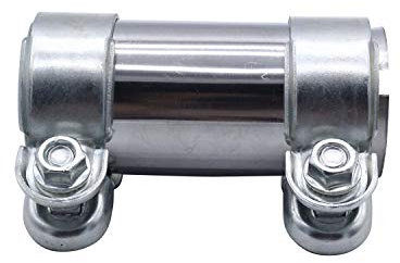 SHLPDFM Collier de serrage double universel pour pot d'échappement - Diamètre : 50 x 125 mm