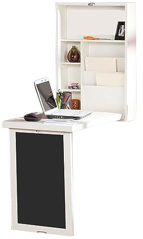 Klappbarer Wandtisch Mit Tafel Und Stauram,Wandtisch Bartisch,Platzsparender Schwimmender Schreibtisch,Mehrzweck Wandklapptisch Verformbar,Wandschrank Schreibtisch Für Wohnzimmer Küche Esszimmer